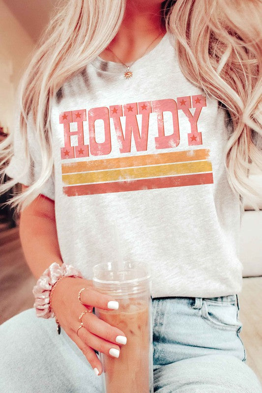 RETRO HOWDY STARS GRAPHIC TEE