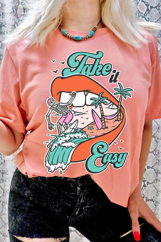 TAKE IT EASY UNISEX SHORT SLEEVE