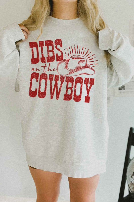 DIBS ON THE COWBOY OVERSIZED SWEATSHIRT