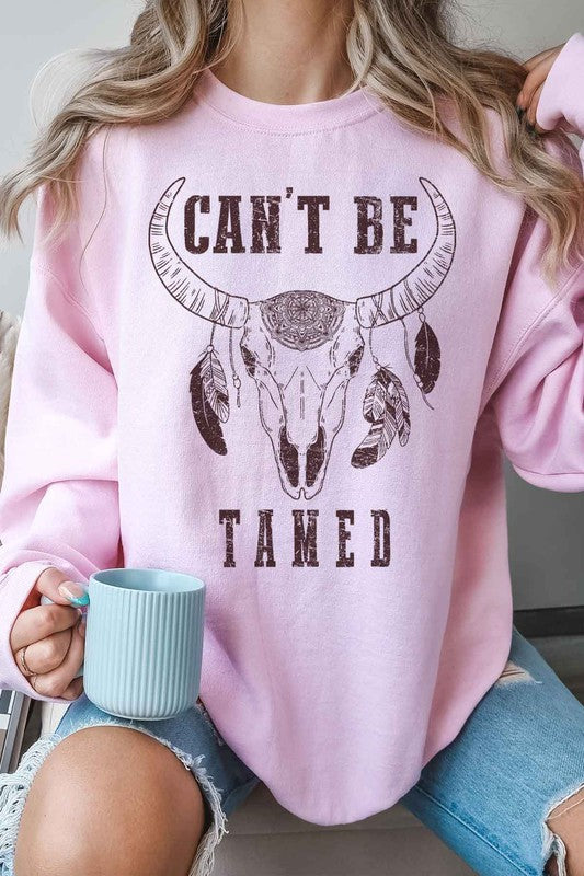 CANT BE TAMED CATTLE OVERSIZED SWEATSHIRT