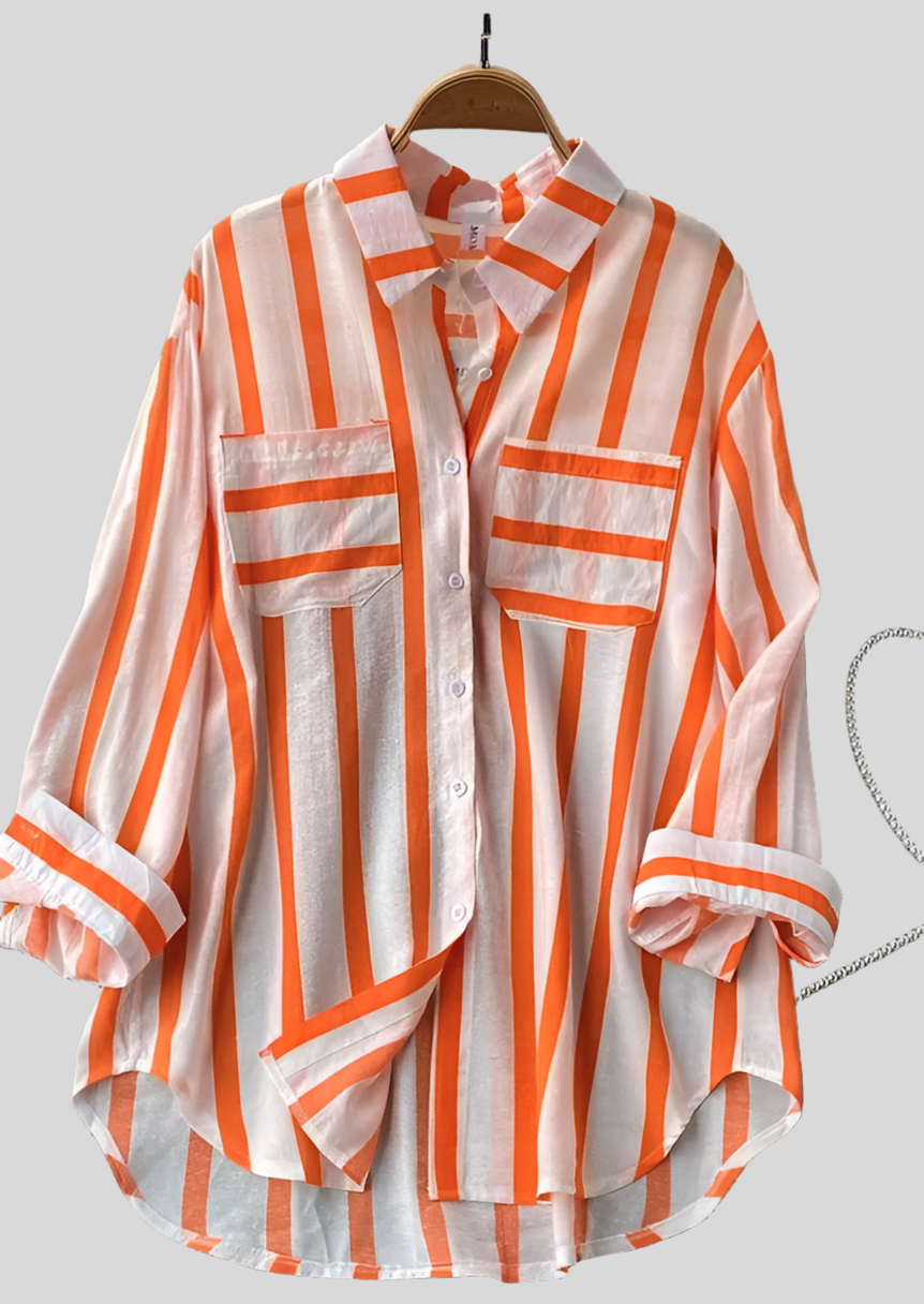 Striped buttoned up shirt