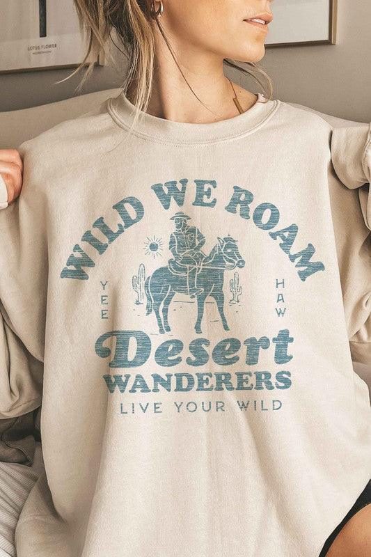 WILD WE ROAM OVERSIZED SWEATSHIRT