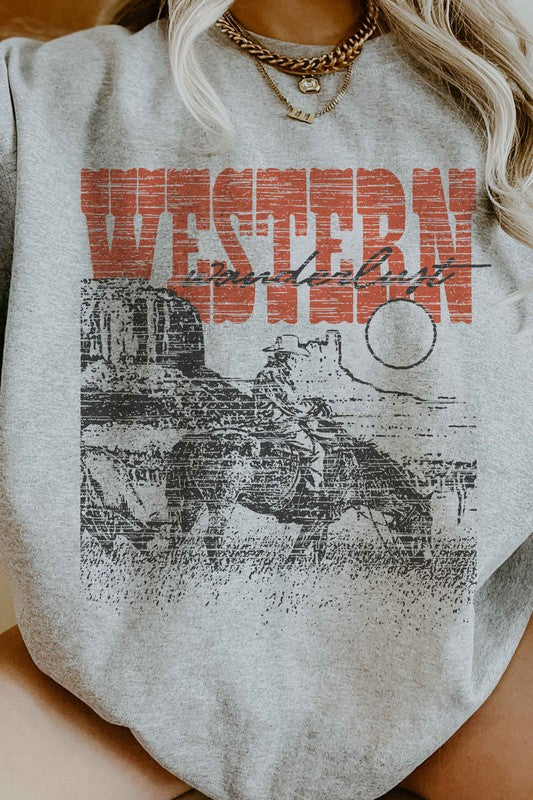 WESTERN WANDERLUST COUNTRY OVERSIZED SWEATSHIRT