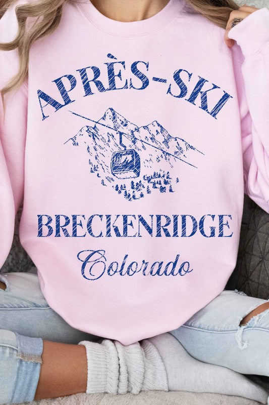 Apres Ski Breckenridge Colorado Graphic Sweatshirt