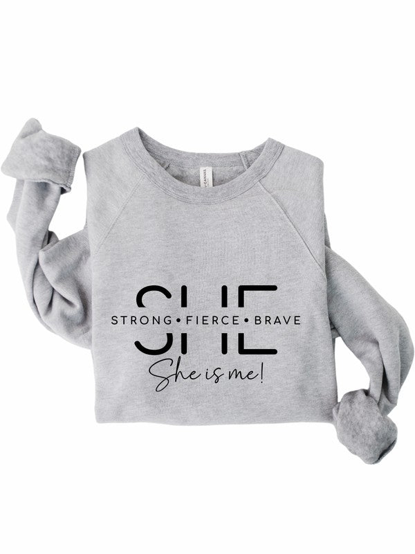 She Is Strong. She is me Bella Premium Sweatshirt