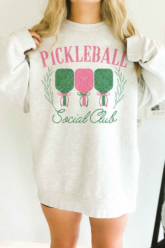 PICKLEBALL SOCIAL CLUB OVERSIZED SWEATSHIRT