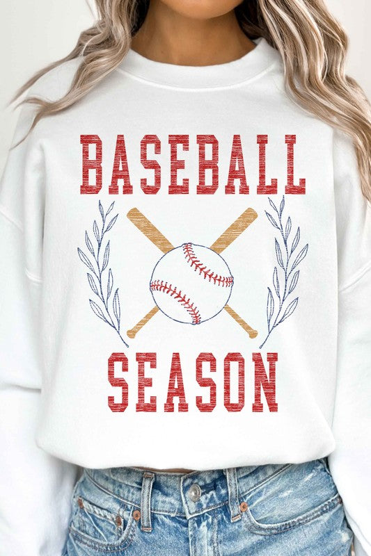 BASEBALL SEASON OVERSIZED SWEATSHIRT