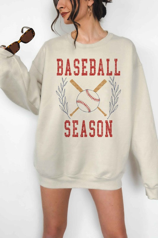 BASEBALL SEASON OVERSIZED SWEATSHIRT