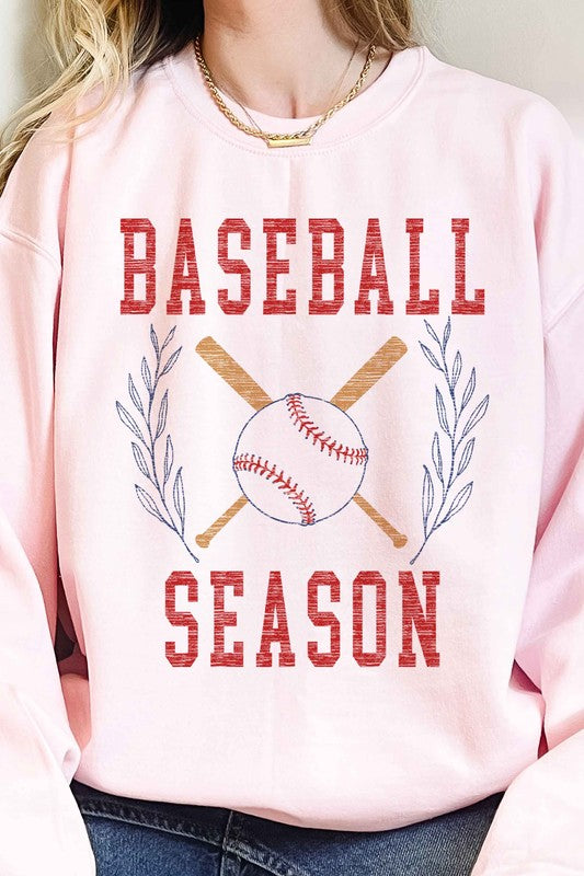 BASEBALL SEASON OVERSIZED SWEATSHIRT