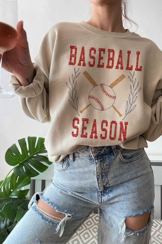 BASEBALL SEASON GRAPHIC SWEATSHIRT