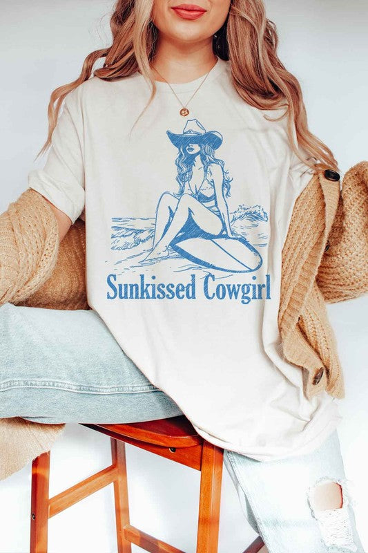 SUNKISSED COWGIRL WESTERN OVERSIZED TEE