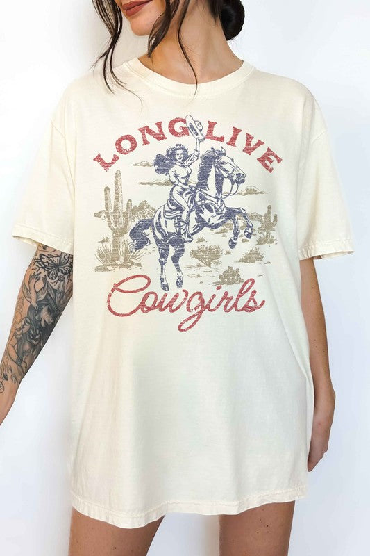 LONG LIVE COWGIRLS OVERSIZED TEE