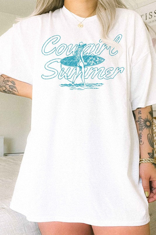 COWGIRL SUMMER WESTERN OVERSIZED TEE