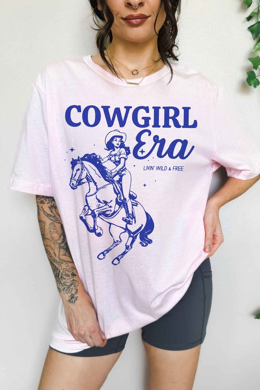 COWGIRL ERA WESTERN OVERSIZED TEE