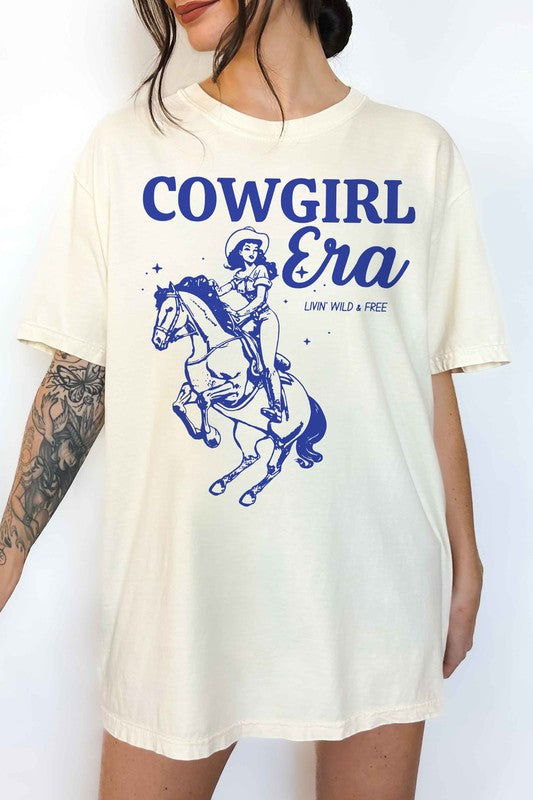 COWGIRL ERA WESTERN OVERSIZED TEE