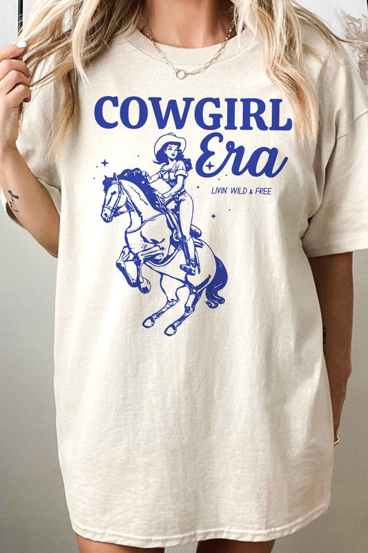 COWGIRL ERA WESTERN OVERSIZED TEE