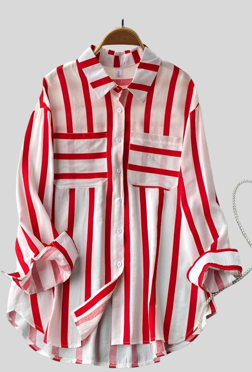 Striped buttoned up shirt