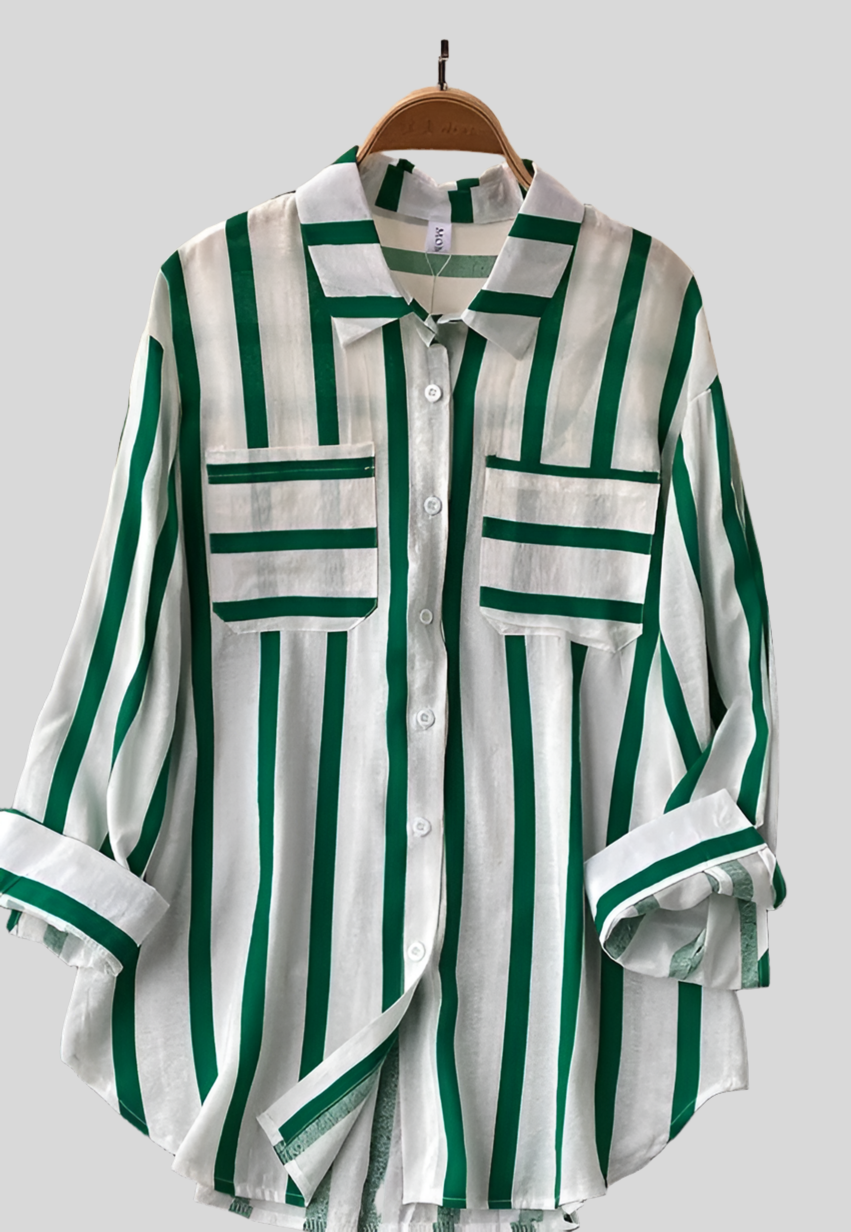 Striped buttoned up shirt