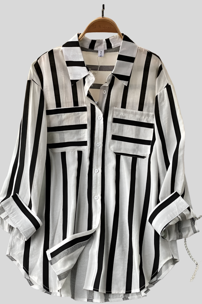 Striped buttoned up shirt