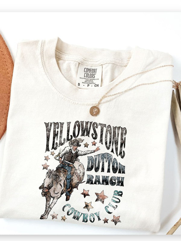 Yellowstone Cowboy Club Comfort Color Brand Tee