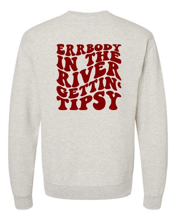 Gettin' Tipsy River Crewneck Sweatshirt