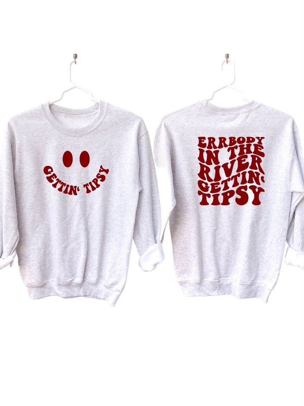 Gettin' Tipsy River Crewneck Sweatshirt