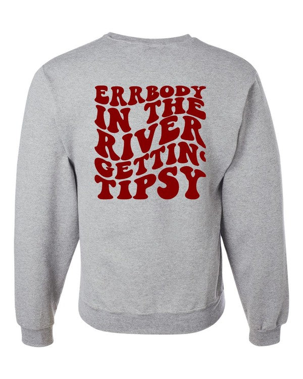 Gettin' Tipsy River Crewneck Sweatshirt